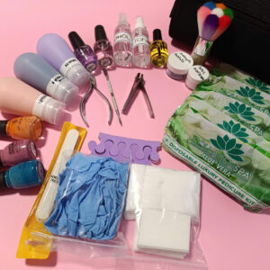 KIT02: Mani-Pedi Kit with Regular Polish & Spa for Seniors (include EBook, Video)